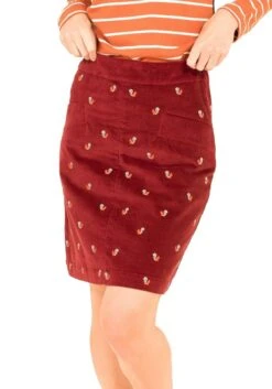 Brakeburn Rock Samtcord Dunkelrot