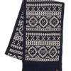 Brakeburn Schal Norwegermuster -Modekleidung Brakeburn Schal Navy Ecru Muster