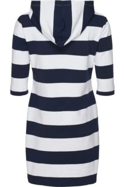 Sea Ranch Maritimes Damen Hoodie Kleid Blockstreifen -Modekleidung Damen Kleid Sea Ranch Kapuze 20 6 109 4008 2