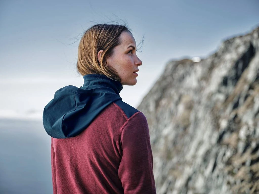 Devold Damen Heroy Hybrid Merino 210 Mit Zip Und Kapuze 5 Devold Damen Heroy Hybrid Merino 210 Mit Zip Und Kapuze – Bild 4