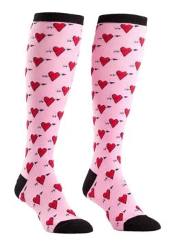 Sock It To Me - Damen Socken Lang - Hearts