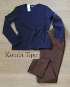 Saint James Damen 5 Pocket Jeans Braun -Modekleidung IMG 9490