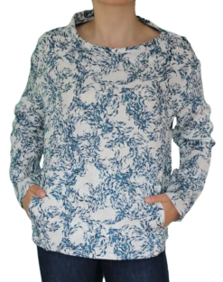 Mousqueton Damen Bluse Odia Leinen