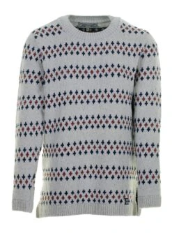 Piece Of Blue Damen Strickpullover Naturweiß - Recycelte Baumwolle