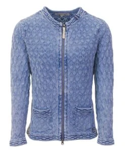 PIECE OF BLUE Damen Strickjacke Sky Wash