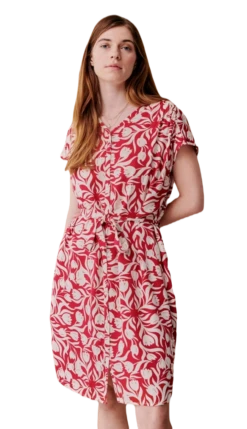 Red Green Luftiges Damen Kleid Dorah