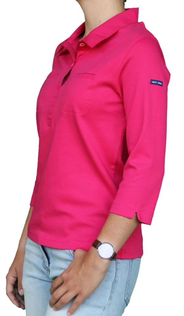 Saint James Da. Shirt 3/4 Lang Pink 4 Saint James Da. Shirt 3/4 Lang Pink – Bild 2