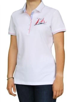 Saint James Da. Poloshirt Weiß