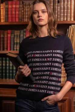 Saint James Da. Pullover Wolle Monge 8690