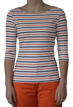 Saint James Da. Bretagne Shirt 3/4 Arm 33 Saint James Da. Bretagne Shirt 3/4 Arm -Modekleidung Saint James Damen Shirt Bretagne Polyamid Garde Cote Neige Tuba 5526