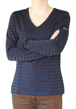 Saint James Da. Shirt Puy Gestrickt Exklusiv Mit Lurex Faden