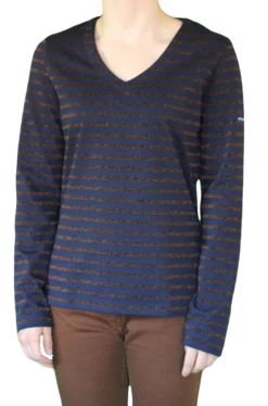 Saint James Da. Shirt Puy Gestrickt Exklusiv Mit Lurex Faden -Modekleidung Saint James Damen Shirt Puy 2