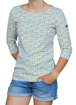 Saint James Da. Bretagne Shirt 3/4 Arm 28 Saint James Da. Bretagne Shirt 3/4 Arm -Modekleidung Saint James Garde Cote 3830 Impri