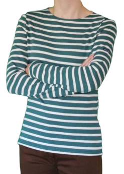 Saint James Da. Shirt Gestrickt 30 Saint James Da. Shirt Gestrickt -Modekleidung Saint James Meridame 4135 gruen 2