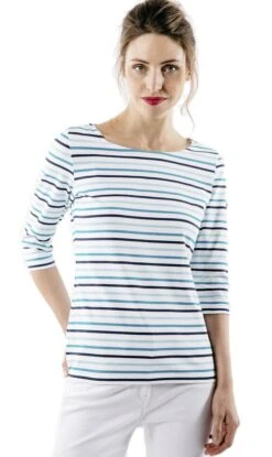 Saint James Da. Bretagne Shirt 3/4 Arm 25 Saint James Da. Bretagne Shirt 3/4 Arm -Modekleidung Saint James Shirt Polyamid Garde 5526