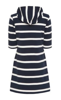 Sea Ranch Maritimes Damen Hoodie Kleid Blockstreifen -Modekleidung Sea Ranch Kleid 20 6 109 Ronja Dark Navy Pearl 1