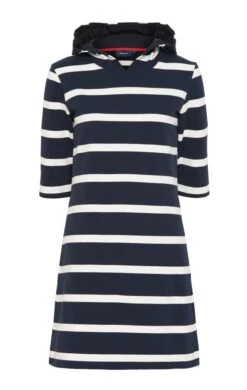 Sea Ranch Maritimes Damen Hoodie Kleid Blockstreifen -Modekleidung Sea Ranch Kleid 20 6 109 Ronja Dark Navy Pearl 2