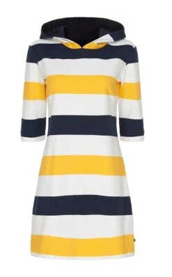 Sea Ranch Maritimes Damen Hoodie Kleid Blockstreifen -Modekleidung Sea Ranch Kleid Ronja 20 6 109