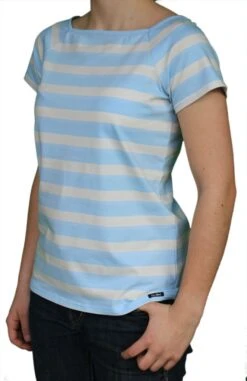 Sea Ranch Shirt Gestreift -Modekleidung T Shirt Damen Streifeney West 16 6 300 Melanie Powder bluepearl