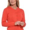 Brakeburn Dünne Strickjacke -Modekleidung brakeburn damen Strickjacke orange 5004
