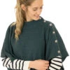 Mousqueton Conleau Damen Poncho 2 Mousqueton Conleau Damen Poncho -Modekleidung conleau