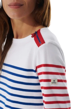 Mousqueton Damen Shirt Marjana Jersey 285g/m² -Modekleidung marjana p raye place 1 1